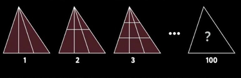 Сколько треугольников в треугольнике 100. Продолжи ряд рисунков сколько треугольников. Сколько треугольников на рисунке учи.ру.
